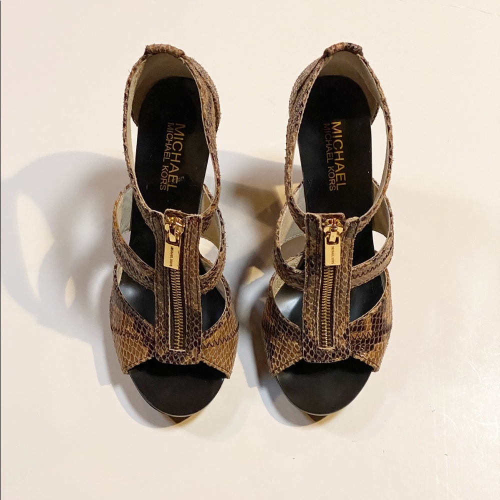 Michael Michael Kors Berkley T Strap Heel Sandal